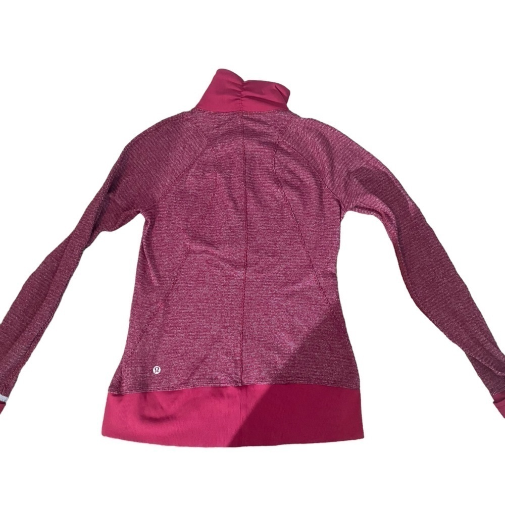 Lululemon Runderful 1/2 Zip Pullover Top Size 2 Red / Pink Berry - Picture 2 of 9